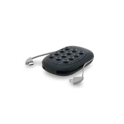 Luvanto 10000mAh Light-Up Logo Power Bank – Suction power bank with built-in cables