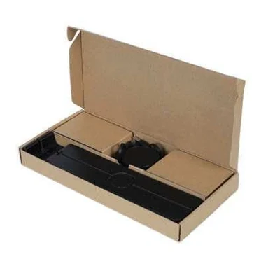 Parvello Laptop Stand and Retractable Cable Gift Set – Black laptop stand and cable in Kraft box