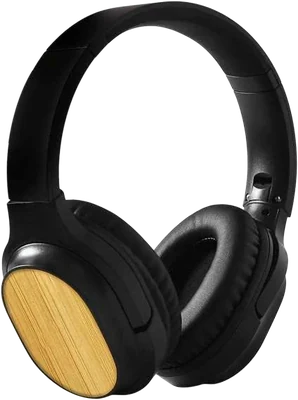 Sylvero Recycled Bamboo Wireless Headphones – Bamboo headphones isolated