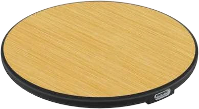 Rondelo 15W Bamboo Wireless Charger – Bamboo circular charging pad alone