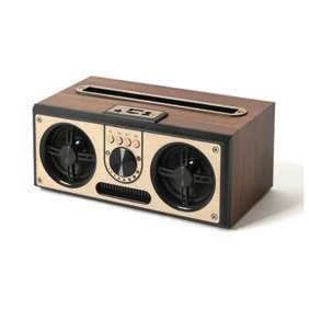 Retivo 20W Retro Bluetooth Speaker with FM Radio – Retro wood finish wireless speaker