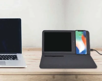 Notivo Wireless Charging Mousepad with Writing Pad – Memo-board charging mouse mat lifestyle