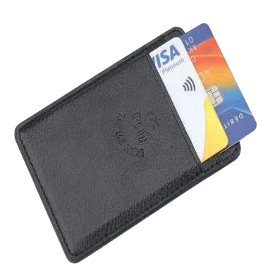 Lumetra Magnetic NFC Cardholder, magnetic cardholder with two sample cards