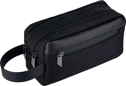 Mavero 1680D RPET Travel Wash Bag, wash bag closed front