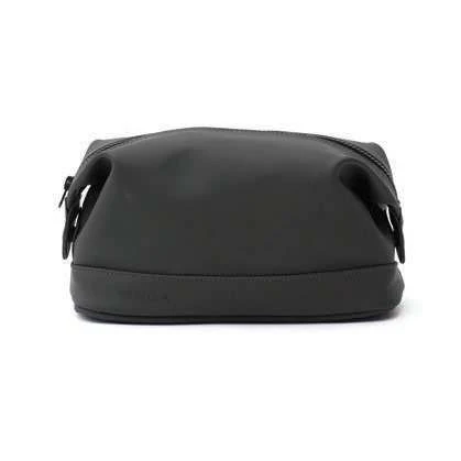 VINGA Nubuck PU Wash Bag, wash bag closed front