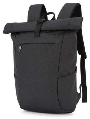Delvian 17-inch Roll-Top Laptop Backpack, roll-top backpack front