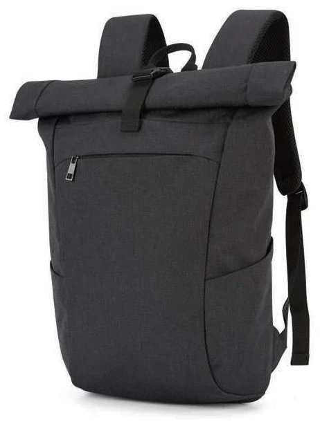 Delvian 17-inch Roll-Top Laptop Backpack, roll-top backpack front