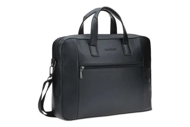 SKROSS Executive 15.6-inch Laptop Bag, Black executive laptop bag with carry handles and shoulder strap