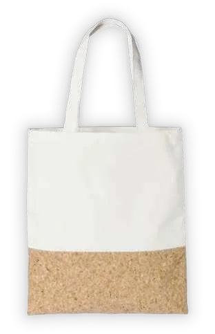 Vaelun Cotton and Cork Tote Bag, Natural cotton and cork tote bag