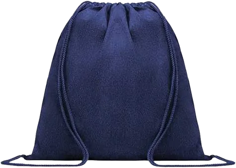 Delnix Denim Drawstring Bag, Blue denim drawstring bag