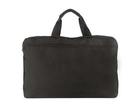 Hanvero 300D Polyester Document Bag, Black document bag with carry handles