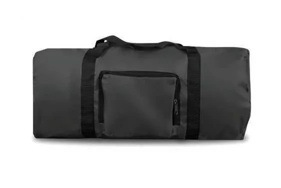 Berlon Two-Tone Polyester Duffle Bag, Black two-tone duffel bag