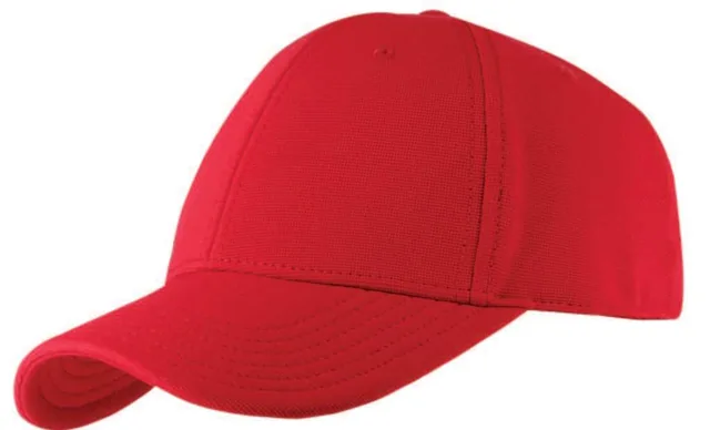 Tavrix Ottoman Knit Stretch Cap, Red recycled stretch cap, three-quarter view