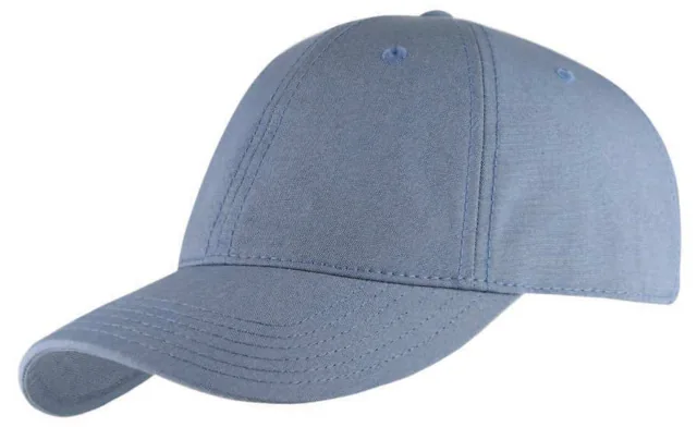 Felden Unstructured Six-Panel Cap, Sky blue recycled cap, three-quarter view
