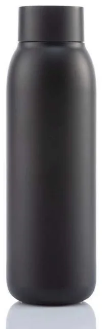 SKROSS 600ml Smart Water Bottle, Black smart bottle, isolated front view