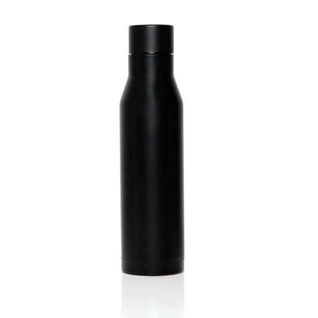 Hans Larsen Fenrik 500ml Steel Water Bottle, Black vacuum bottle