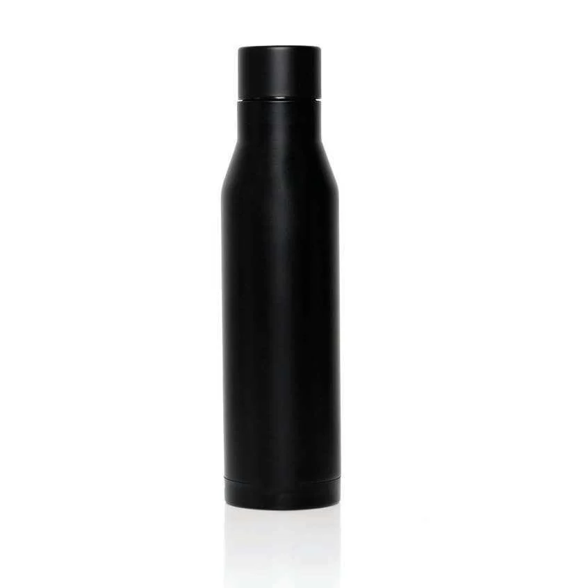 Hans Larsen Fenrik 500ml Steel Water Bottle, Black vacuum bottle