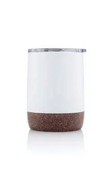 Hans Larsen Gorven 180ml Cork-Base Tumbler, White tumbler with cork base