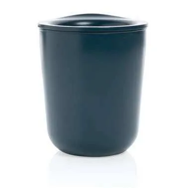 Celvian 250ml Double-Wall Mug, Blue insulated mug with lid