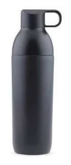 Hans Larsen Modren Modular Drinkware Set, Black bottle with water-bottle lid
