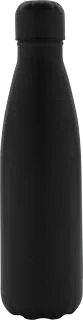 Giftology Mirello 500ml Steel Bottle, Black soft-touch vacuum bottle