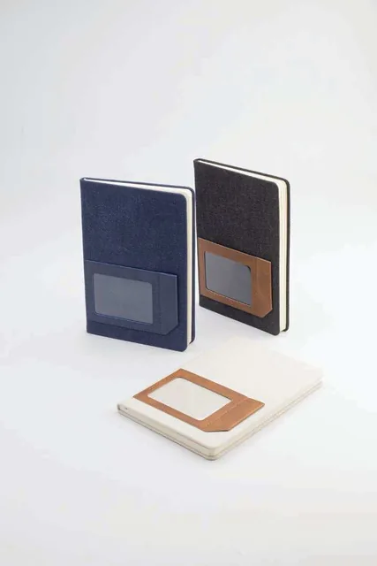 Santhome Cardelo A5 Canvas Pocket Notebook, Three canvas-cover notebook options