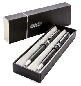 Swiss Peak Ardenne Duo Pen & Pencil Set, Pen and mechanical pencil in Swiss Peak gift box