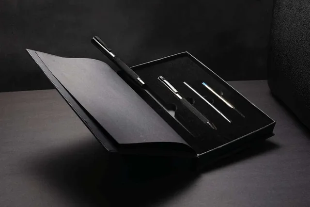UMA Black Forest Ballpoint and Rollerball Gift Set, Two-pen set in presentation box