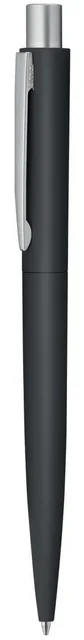 UMA Lumos Gum Soft-Touch Metal Pen, Black soft-touch ballpoint pen