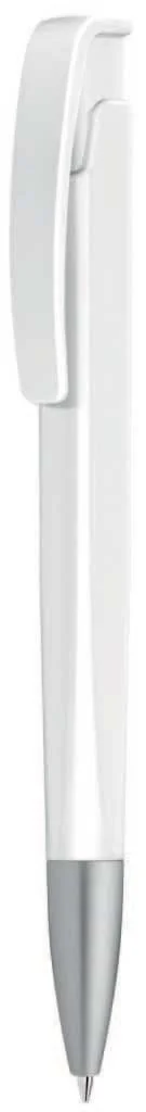 UMA Lineo SI Geometric Ballpoint Pen, White geometric ballpoint pen
