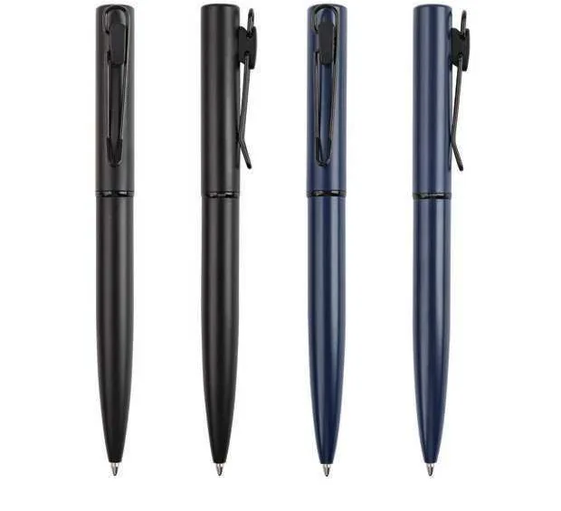 Axrav Metal Pen, Black and navy pen angles