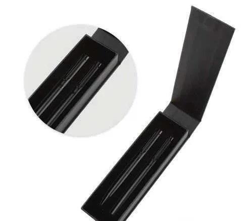 Nerallo Black Rollerball & Ballpoint Pen Set, Two pens in an open gift box