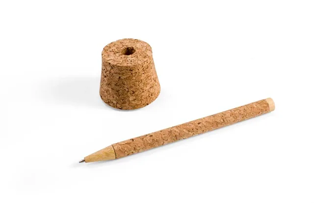 eco-neutral Corvello Cork Pen & Stand, Cork pen with cork stand
