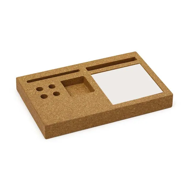 eco-neutral Vitvero 5-in-1 Desk Organiser, Desk organiser with memo pad