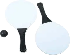 Beachora Two-Bat Beach Game Set, Two white bats and ball