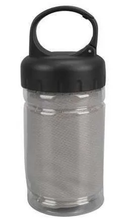 Coolvia Microfibre Towel in Carry Bottle, Cooling towel in carry bottle
