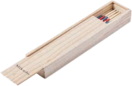 Mikadra 41-Stick Mikado Game in Wooden Box, Complete Mikado game box and sliding lid