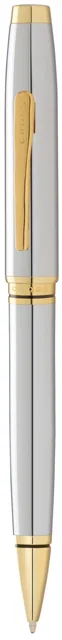 Cross Coventry Rollerball or Ballpoint Pen, Chrome and Gold Coventry ballpoint pen