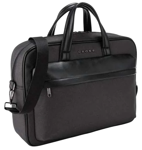 Cross Hamilton 15.6-Inch Briefcase, Hamilton briefcase, angled front view