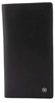Cross Soft Grain 12CC Long Wallet, Black long wallet, front exterior view