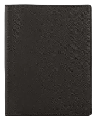 Cross Passport Holder 4CC Wallet, Black passport holder, front exterior view