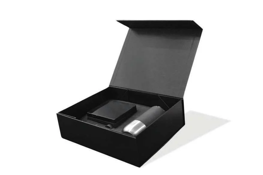Retrolio 3W Speaker and Coffee Tumbler Gift Set, Retro speaker and stainless steel tumbler gift set in box