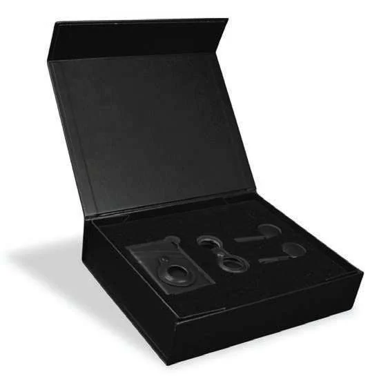 Trackelio Card Holder, Keychain and Two Smart Trackers, Traveler gift set in presentation box