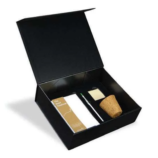Florento Seed Paper Notebook and Planting Gift Set, Seed-themed gift set in open presentation box