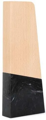 Frameno Beech Wood Award with Dark Base, Blank wood award with black lower section