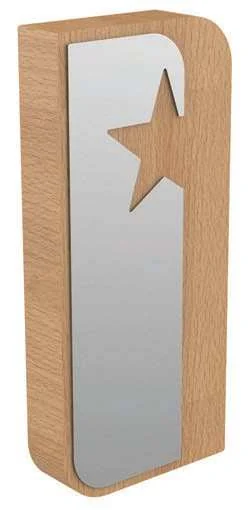 Starvello Star Aluminium and Beech Wood Award, Wood and aluminium award with star-shaped cutout