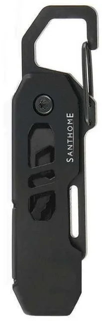 Keytesso 7-in-1 Stainless Steel Keychain Tool, Seven-function EDC keytool, closed