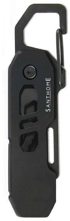 Keytesso 7-in-1 Stainless Steel Keychain Tool, Seven-function EDC keytool, closed